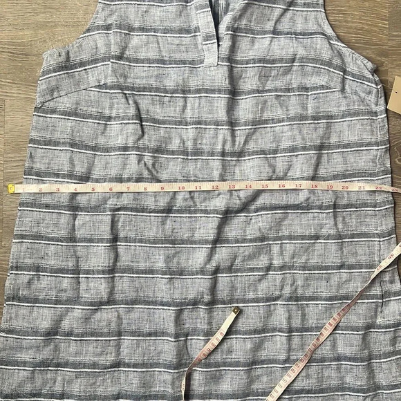 NEW Habitat - Linen Black Striped Dress - Picture 13 of 13